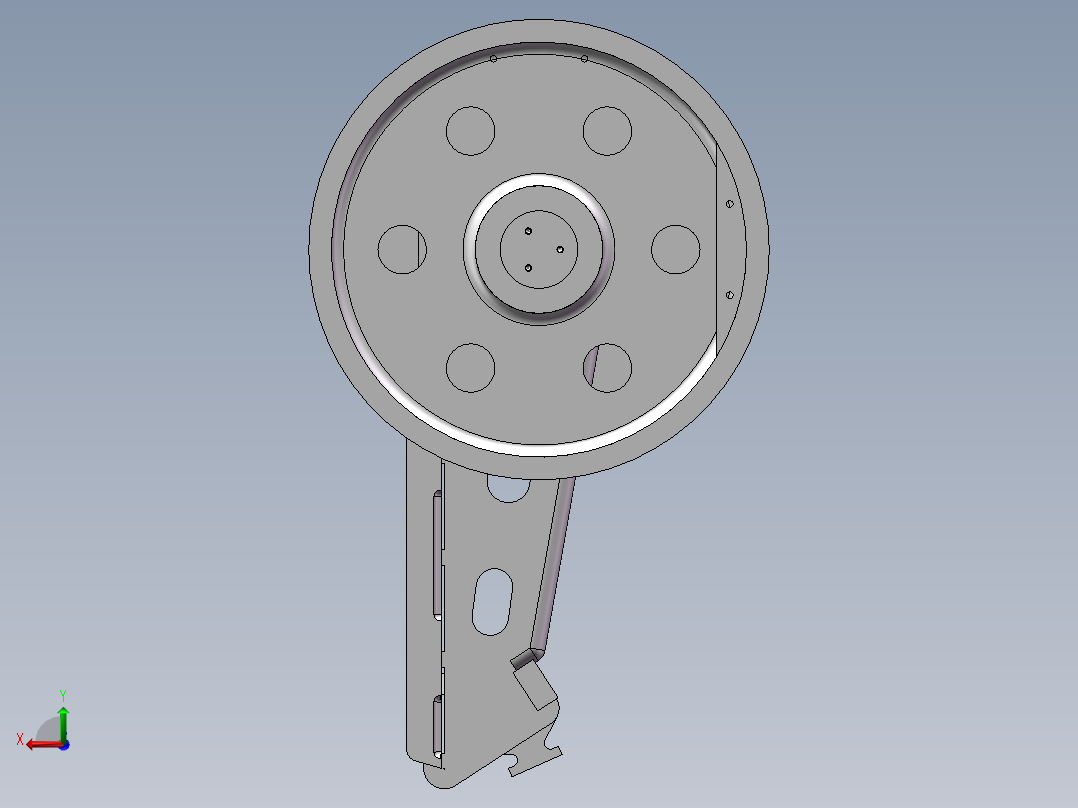 600×900鄂破碎机后视图