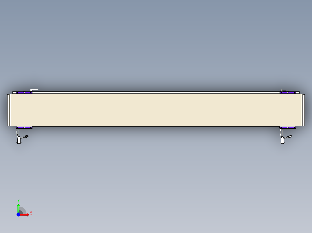 威洛博VL系列直线电机模组-2VL22H1-S1650前视图