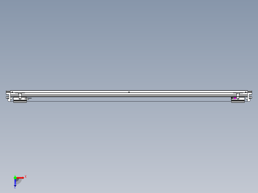 威洛博VL系列直线电机模组-2VL22H1-S1650俯视图