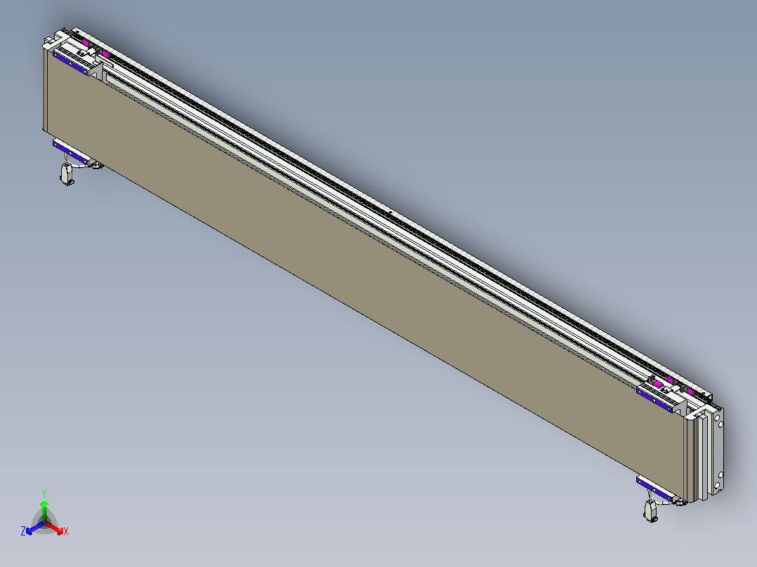 威洛博VL系列直线电机模组-2VL22H1-S1650正等轴测图