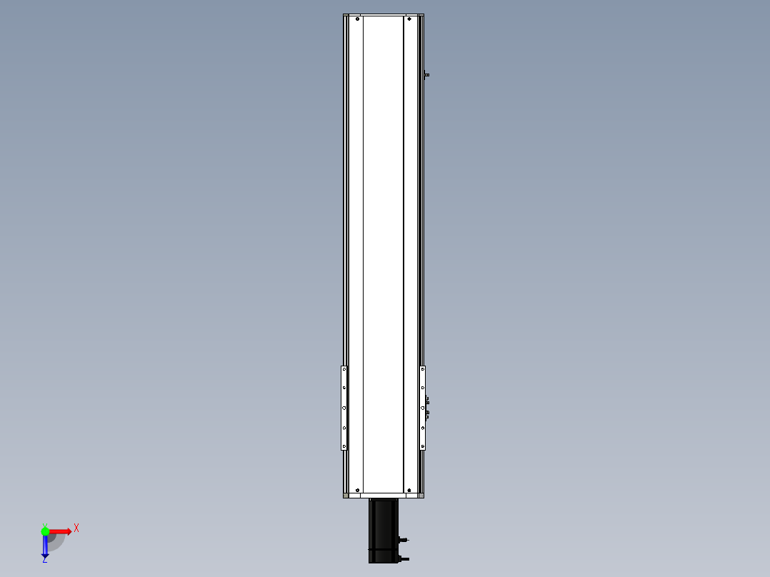 Toyo东佑达直线模组-ETH22-900-BC-750W+煞車俯视图