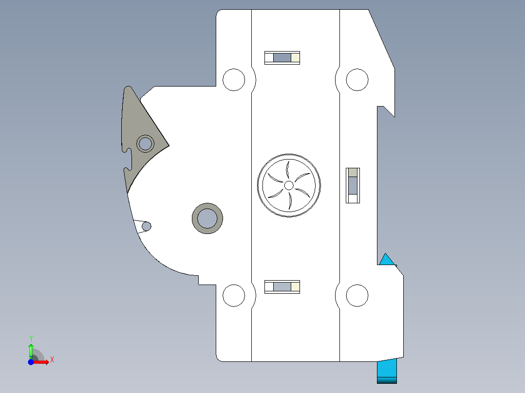 保险丝座欧米茄OMG-FS32X前视图