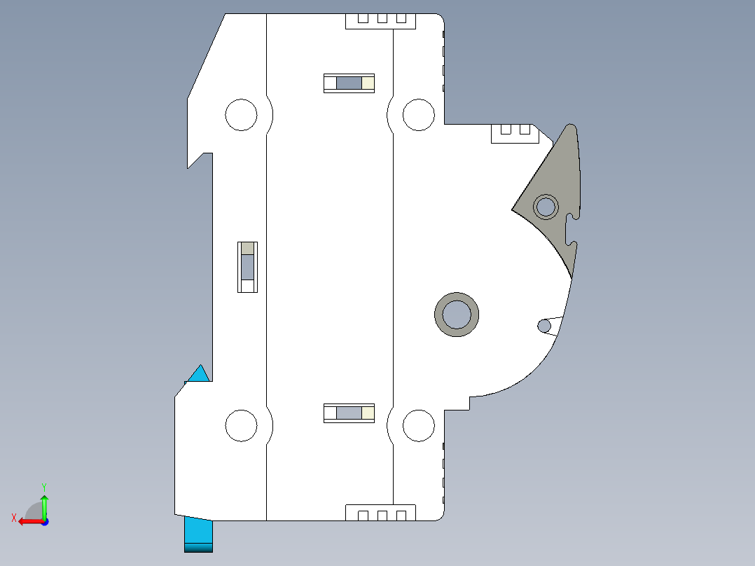 保险丝座欧米茄OMG-FS32X后视图