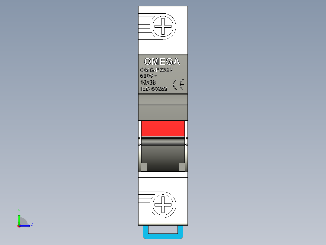 保险丝座欧米茄OMG-FS32X左视图
