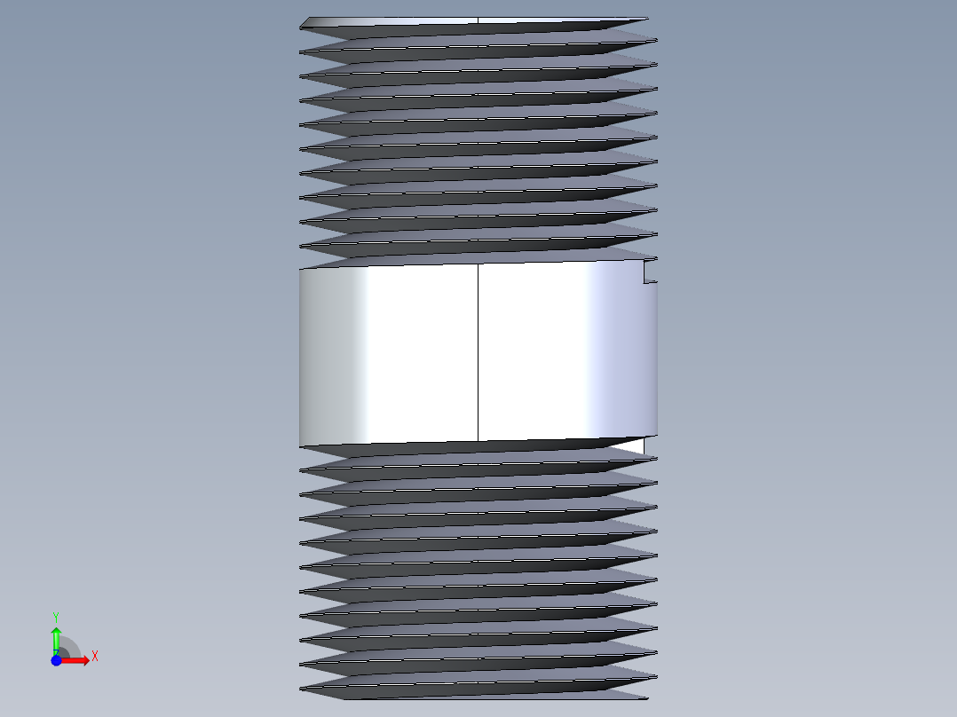 聚氯乙烯配件33-Sch80_Nipple_MPTxMPT_861-020_0.75in x 2in前视图