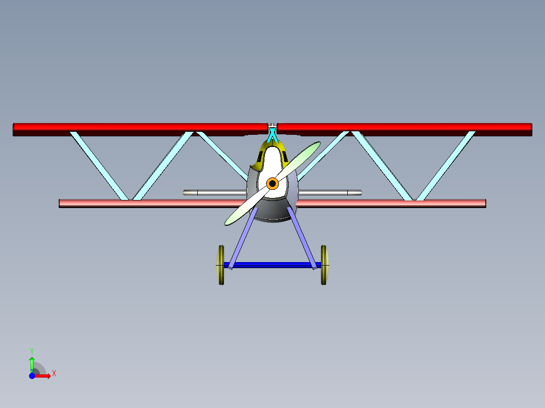 B3003779-安萨尔多 SVA侦察双翼飞机前视图
