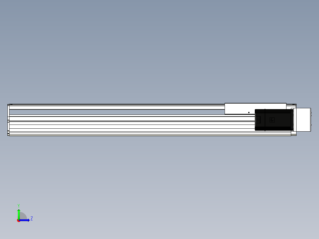 Toyo东佑达直线模组-ETH22-750-BR-750W左视图