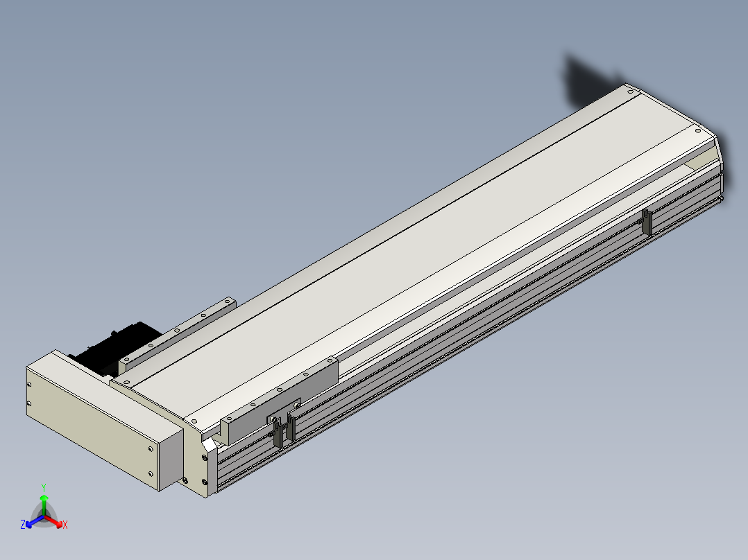Toyo东佑达直线模组-ETH22-750-BR-750W正等轴测图