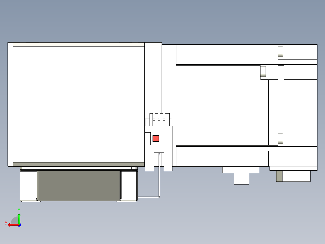Toyo东佑达直线模组-M65M-X78-1800-L-M20-C4后视图