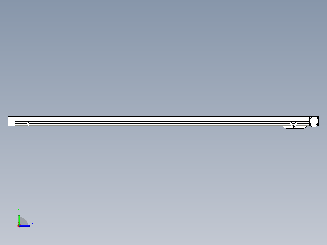 Toyo东佑达直线模组-M65M-X78-1800-L-M20-C4左视图