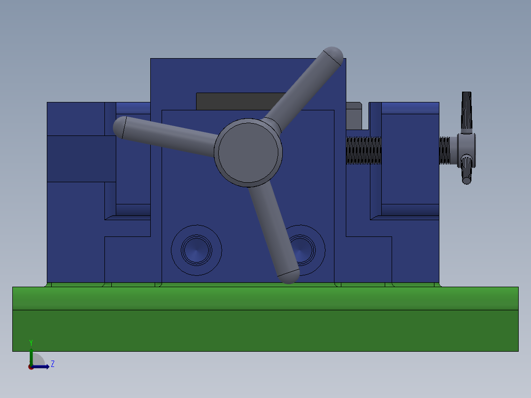 气门摇臂轴支座加工工艺及铣下底面夹具设计【含三维SolidWorks和UG】【原创】左视图