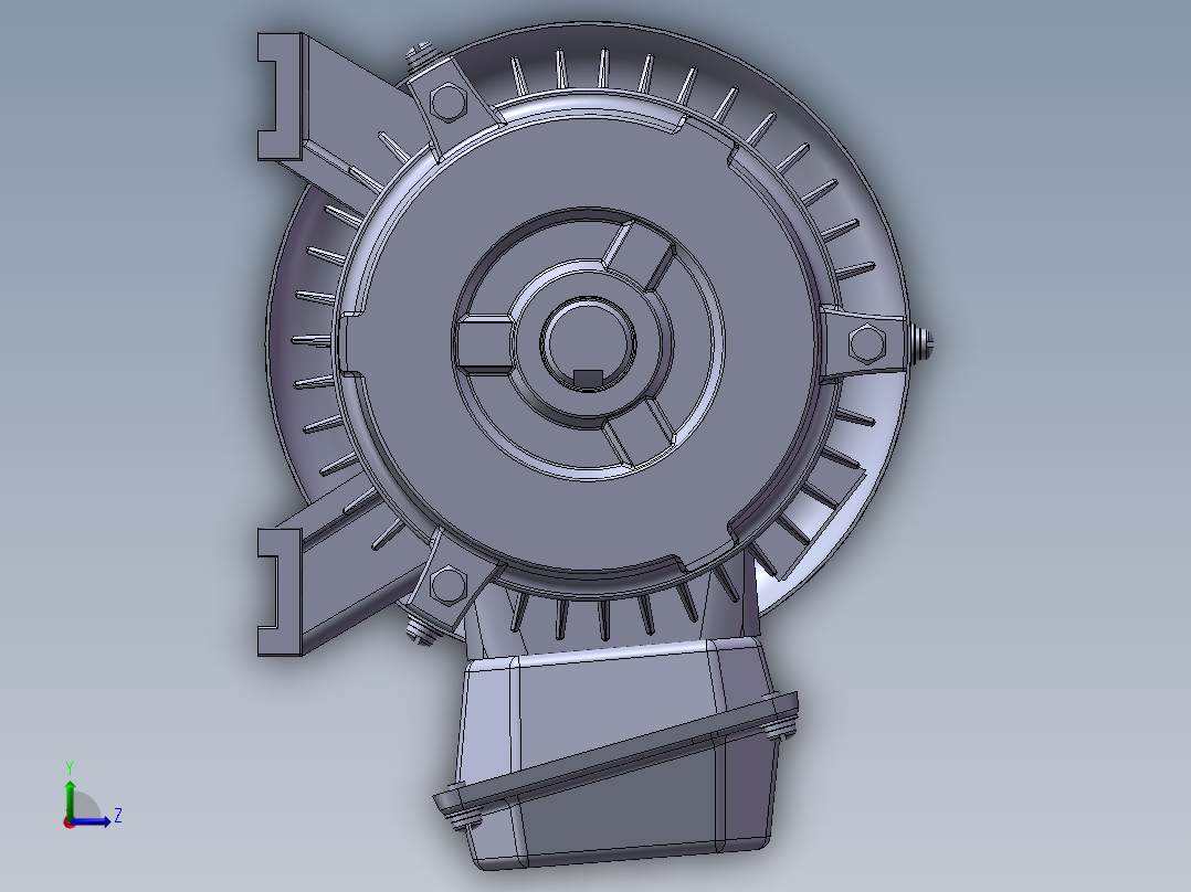 电机模型左视图