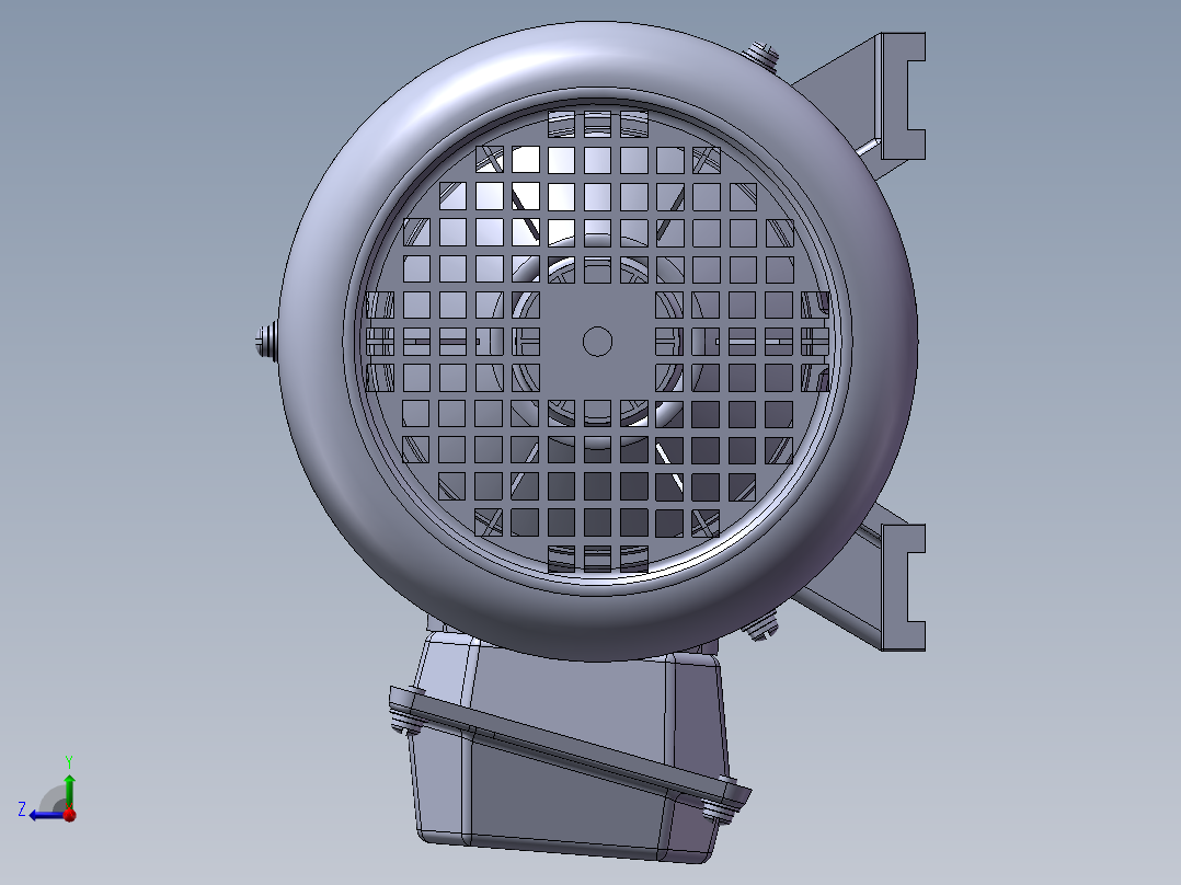 电机模型右视图