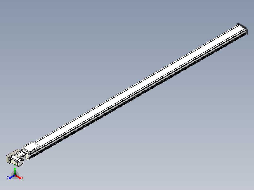 同步带全封闭直线模组TPA-HCB-105D-90-L2500-ML-Y-P20-N3正等轴测图