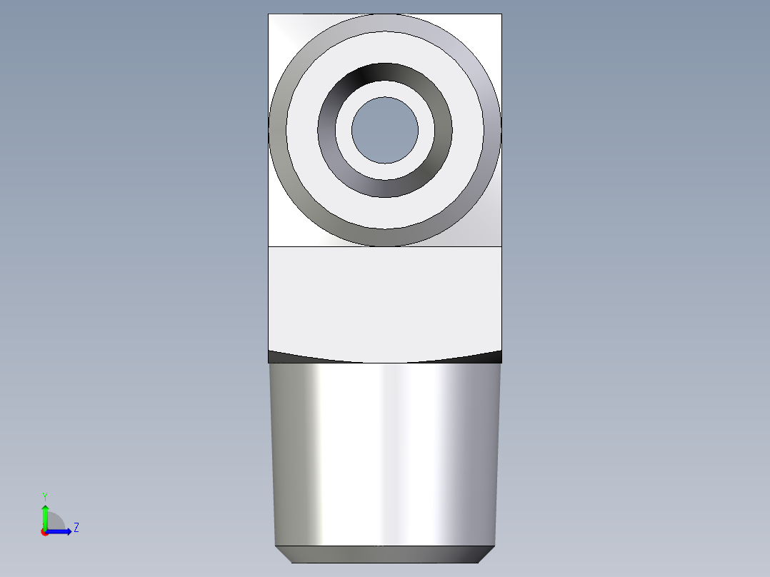 卡套式工业通用硬管接头EO_Male_stud_run_tee_TE06SRCFX左视图