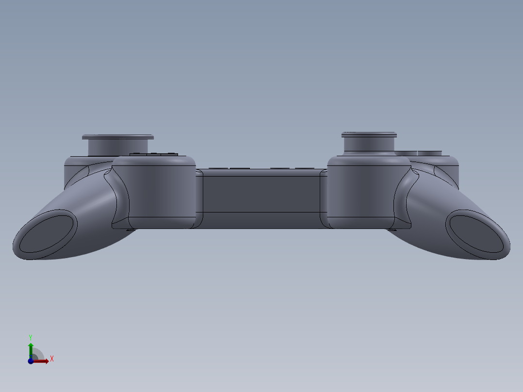 游戏手柄前视图