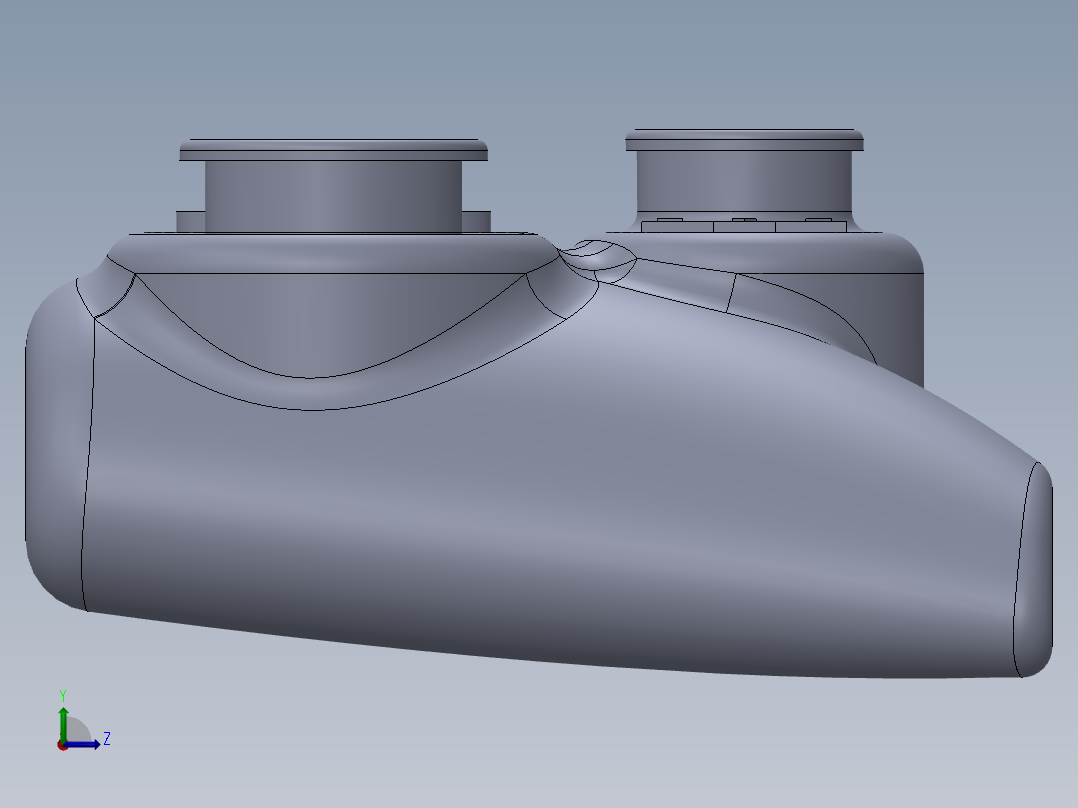 游戏手柄左视图