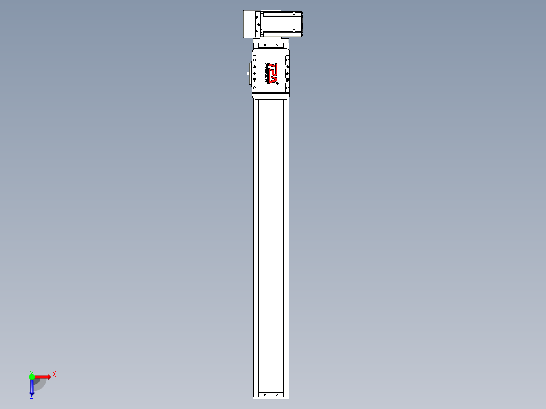 同步带全封闭直线模组TPA-HCB-85D-90-L650-RU-C-P20-N3俯视图
