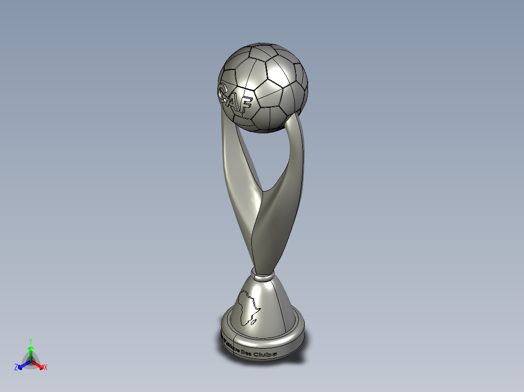 奖杯(19)正等轴测图