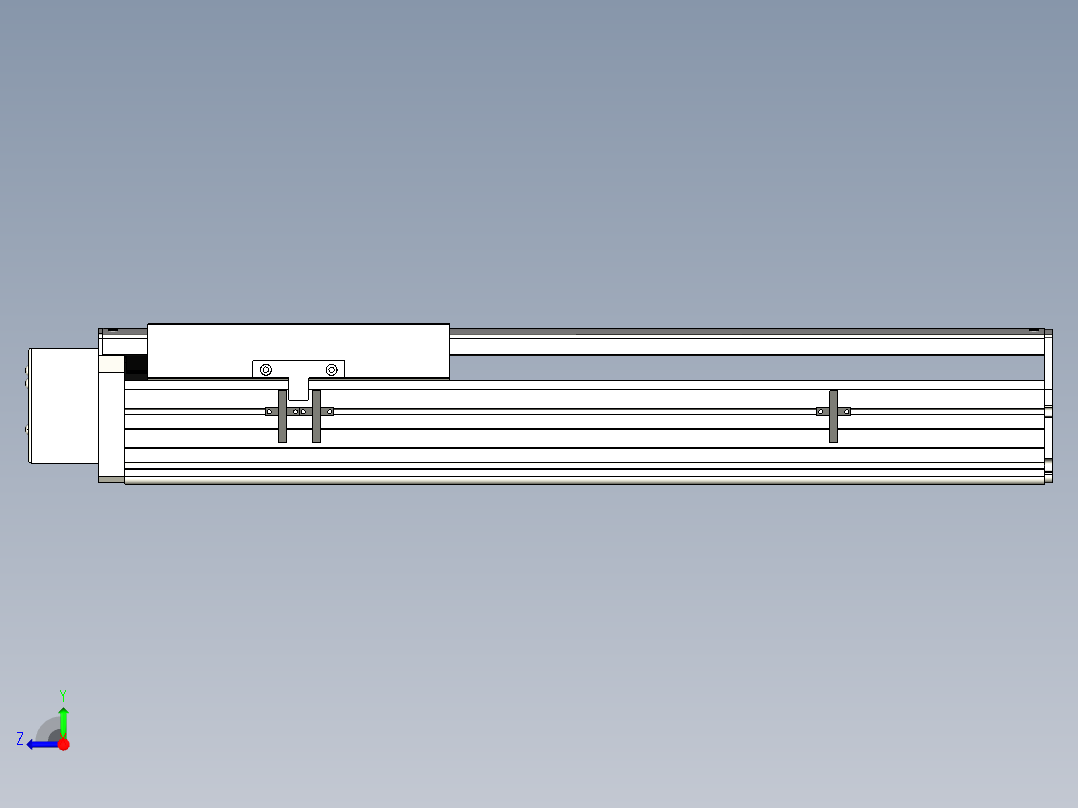 Toyo东佑达直线模组-ETH22-400-BR-750W+煞車右视图