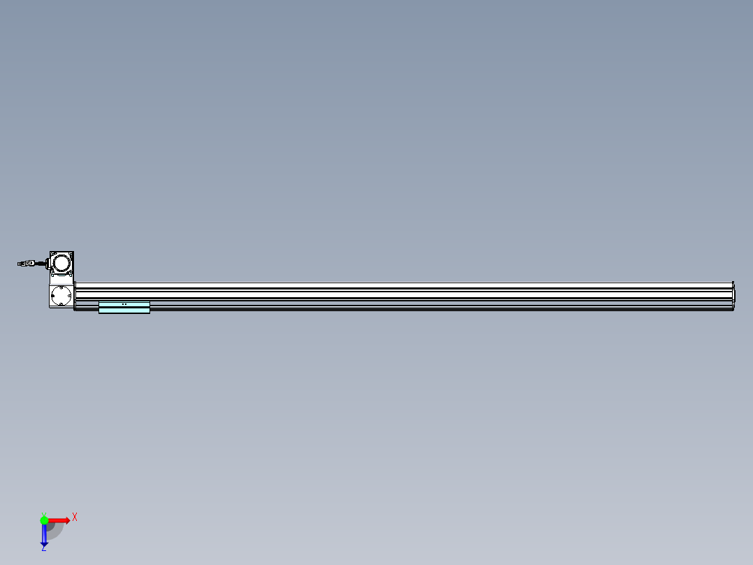 威洛博VBF同步带传动一般环境VBF14-L45-S1500-BLD-ZP40-C3俯视图