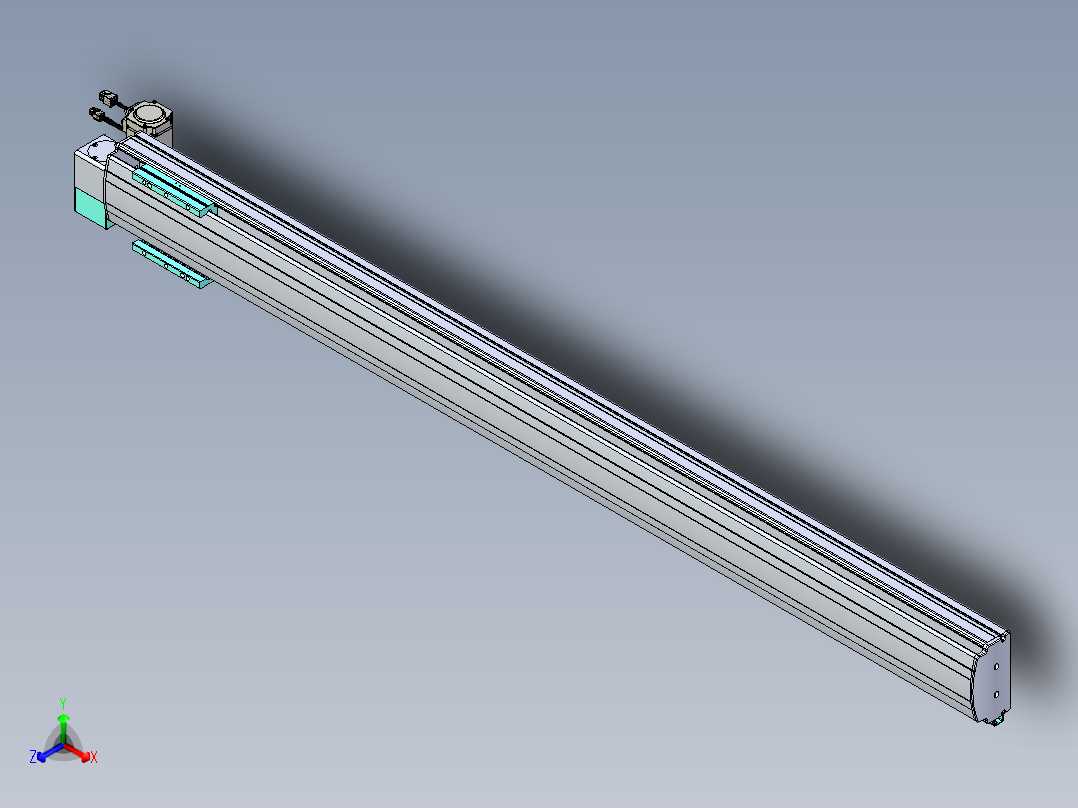 威洛博VBF同步带传动一般环境VBF14-L45-S1500-BLD-ZP40-C3正等轴测图