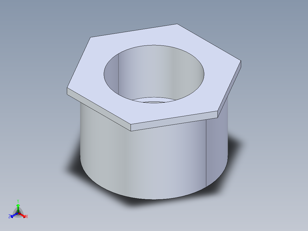 聚氯乙烯配件16-Sch80_ReducerBushing_SxSPIG_837-338_3in x 2in正等轴测图