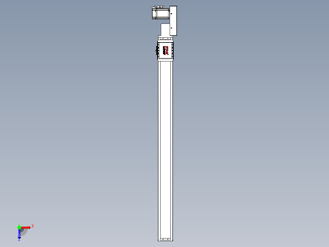同步带全封闭直线模组TPA-HCB-85D-90-L950-ML-Y-P20-N3俯视图