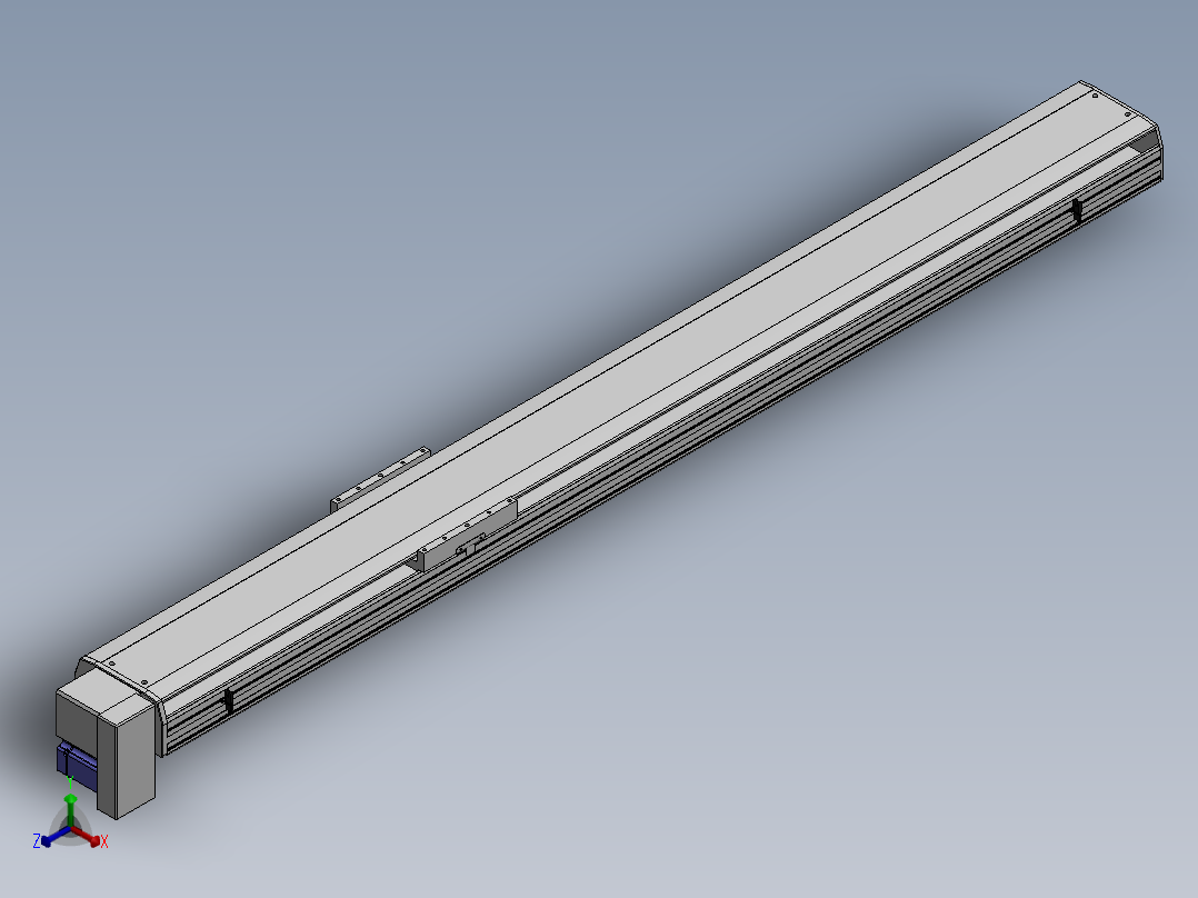 精密模组MT220-L150-2100-RD-M75-C4正等轴测图