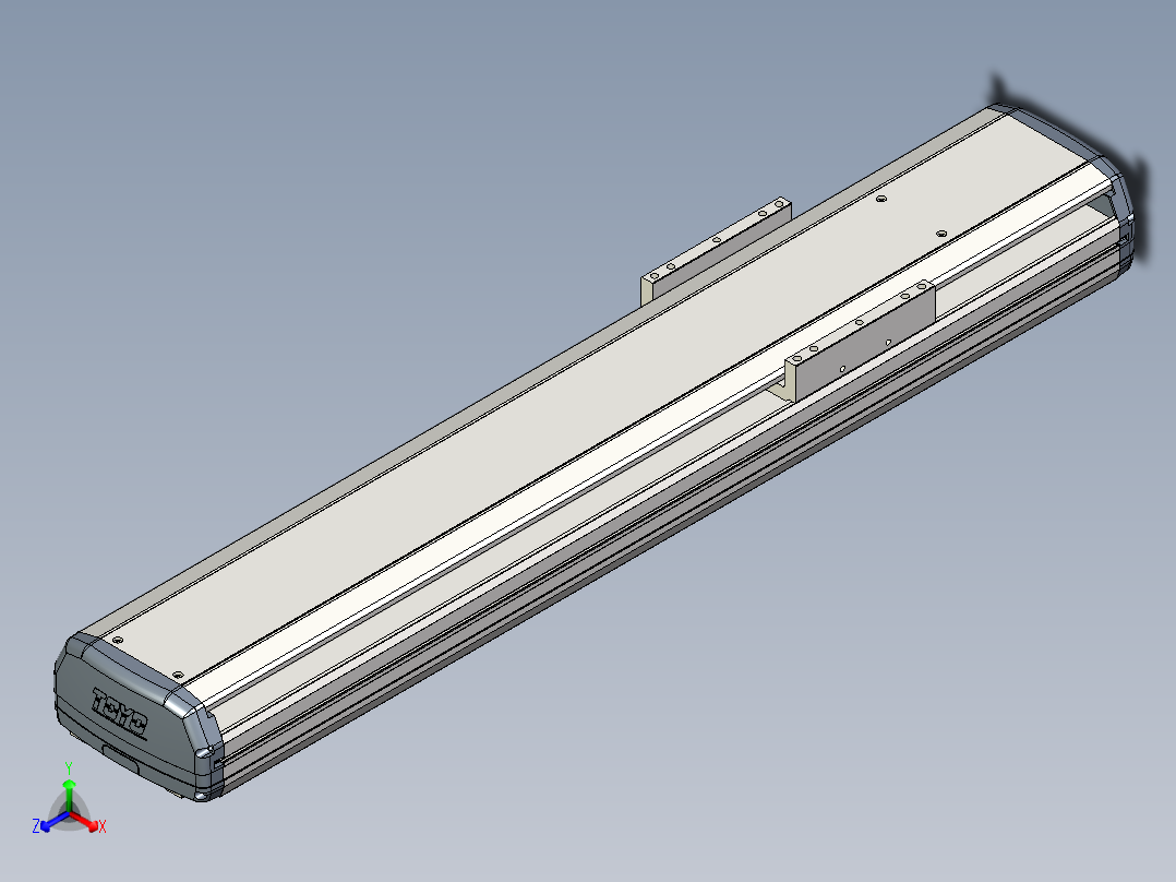 Toyo东佑达直线模组-ETH17-600-M-煞車-組合主视图