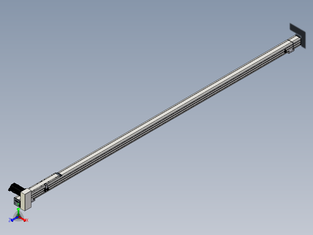 Toyo东佑达直线模组-M65-M-2500-RU-M40-C4正等轴测图