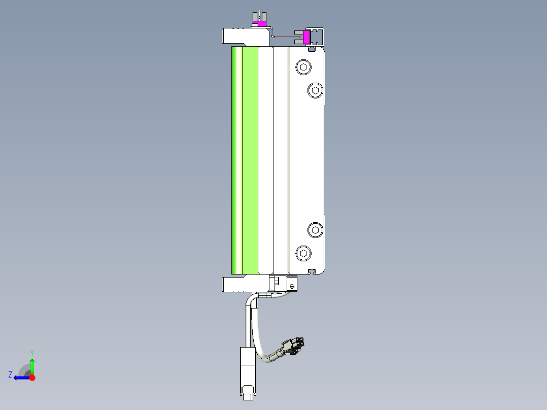 威洛博VL系列直线电机模组-2VL22H2-S2000右视图