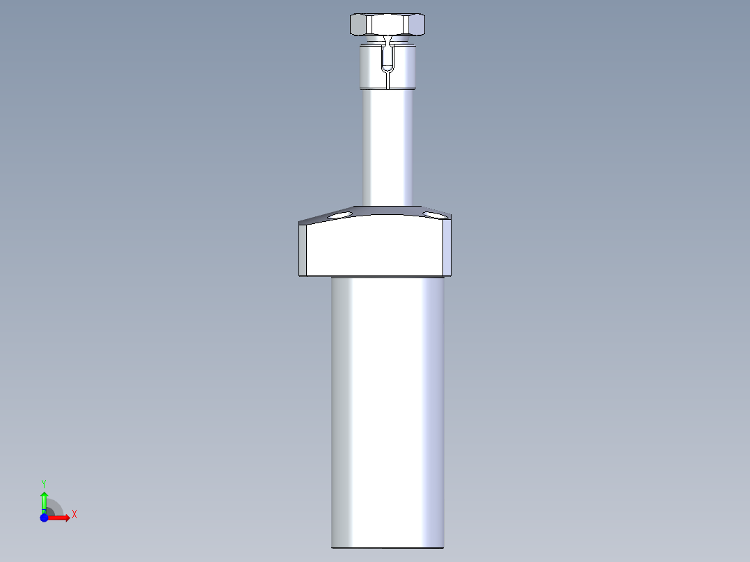 KOSMEKLHA0400-SR-Q30多系列多零件图纸模型前视图
