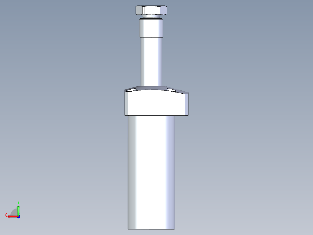 KOSMEKLHA0400-SR-Q30多系列多零件图纸模型后视图