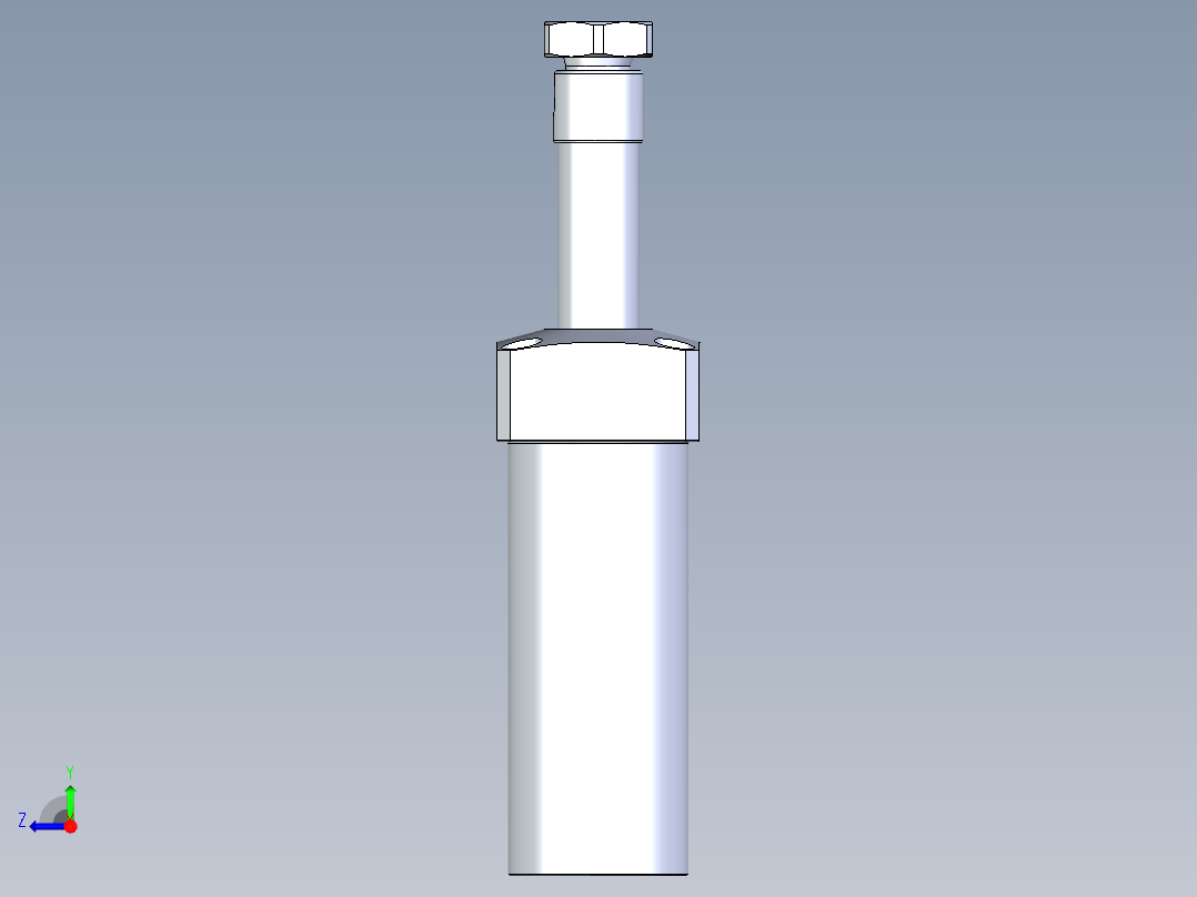 KOSMEKLHA0400-SR-Q30多系列多零件图纸模型右视图