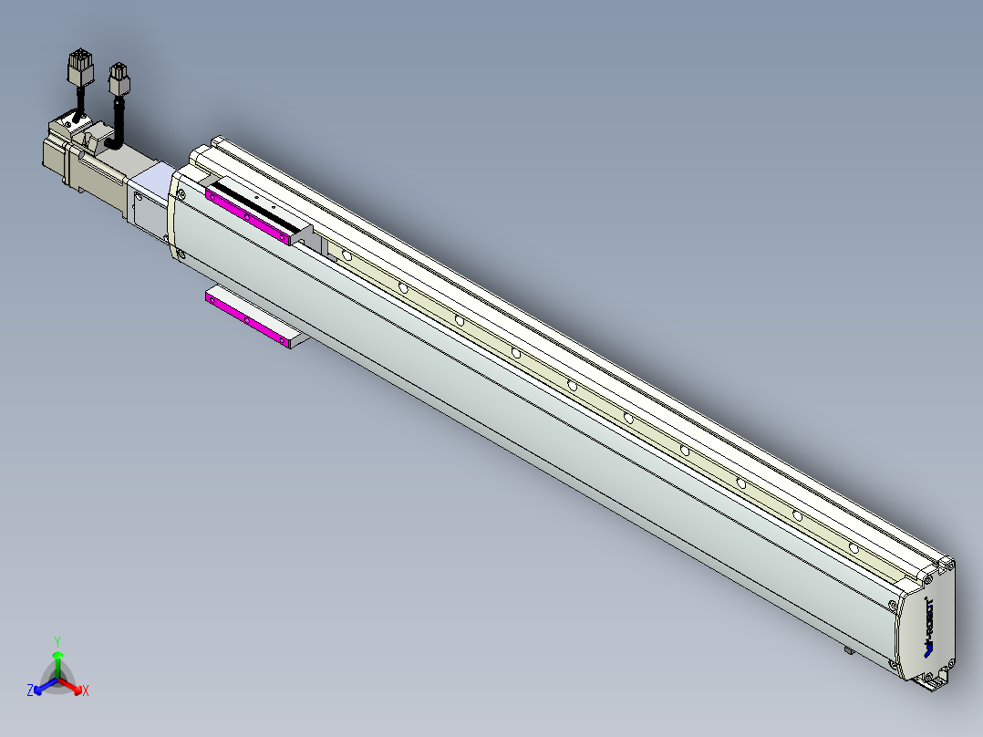 威洛博QF系列模组QF10-Lxx-C-S600-BC-ZP10-C3正等轴测图