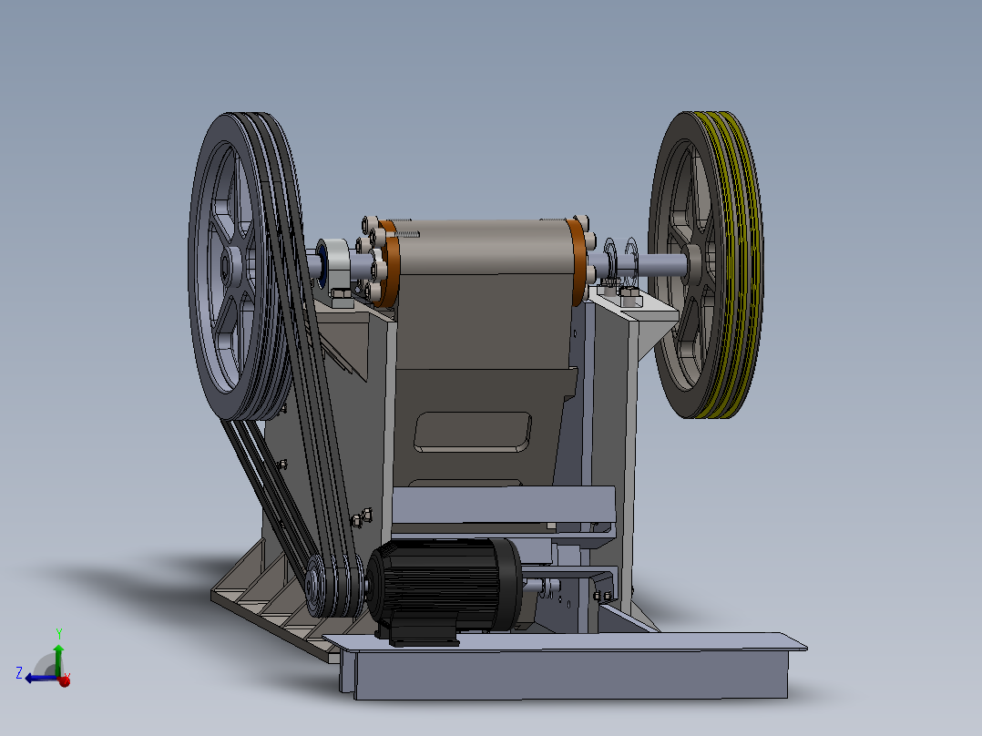 G600颚式破碎机150x150主视图