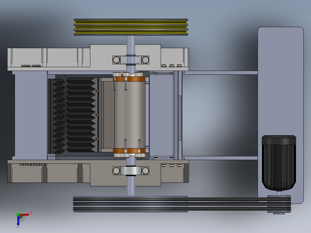 G600颚式破碎机150x150俯视图