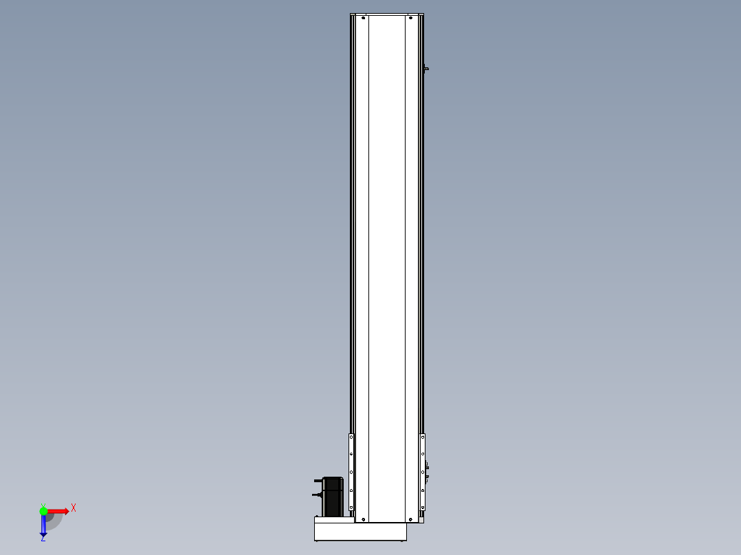 Toyo东佑达直线模组-ETH22-1200-BR-400W+煞車俯视图