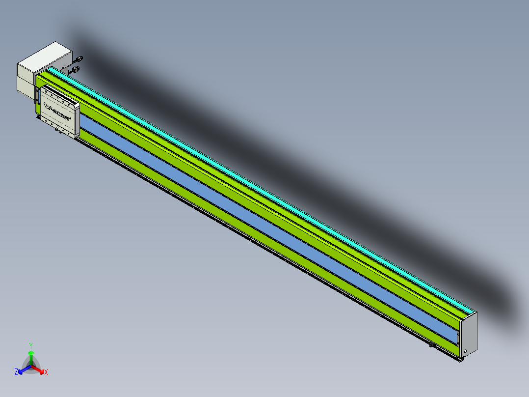 威洛博VBC同步带传动一无尘环境VBC17-L45-S1900-BRD-ZP75-C3正等轴测图