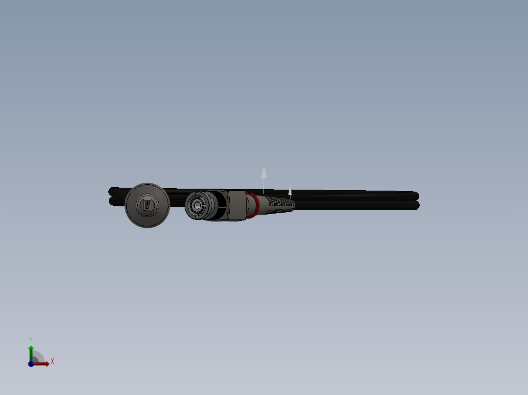 示波器探头前视图