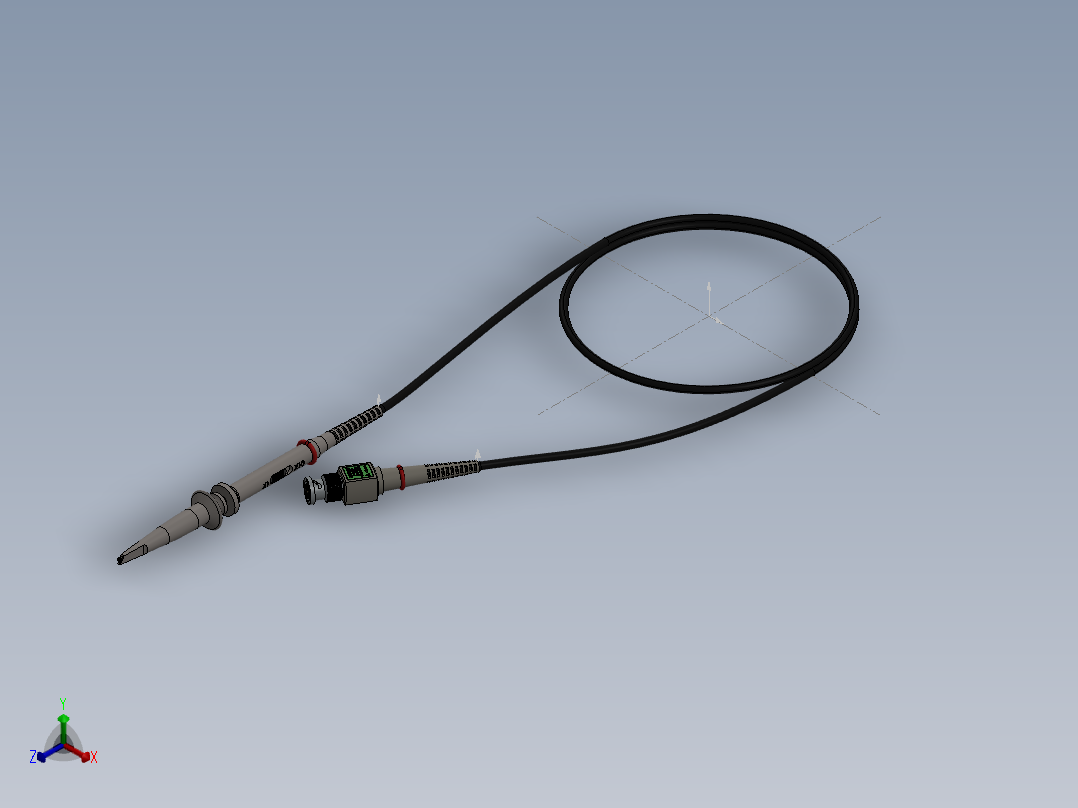 示波器探头正等轴测图