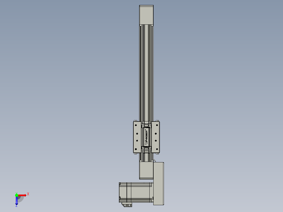 威洛博直线电机模组EB4-L40-S250-BL-57-MS3俯视图