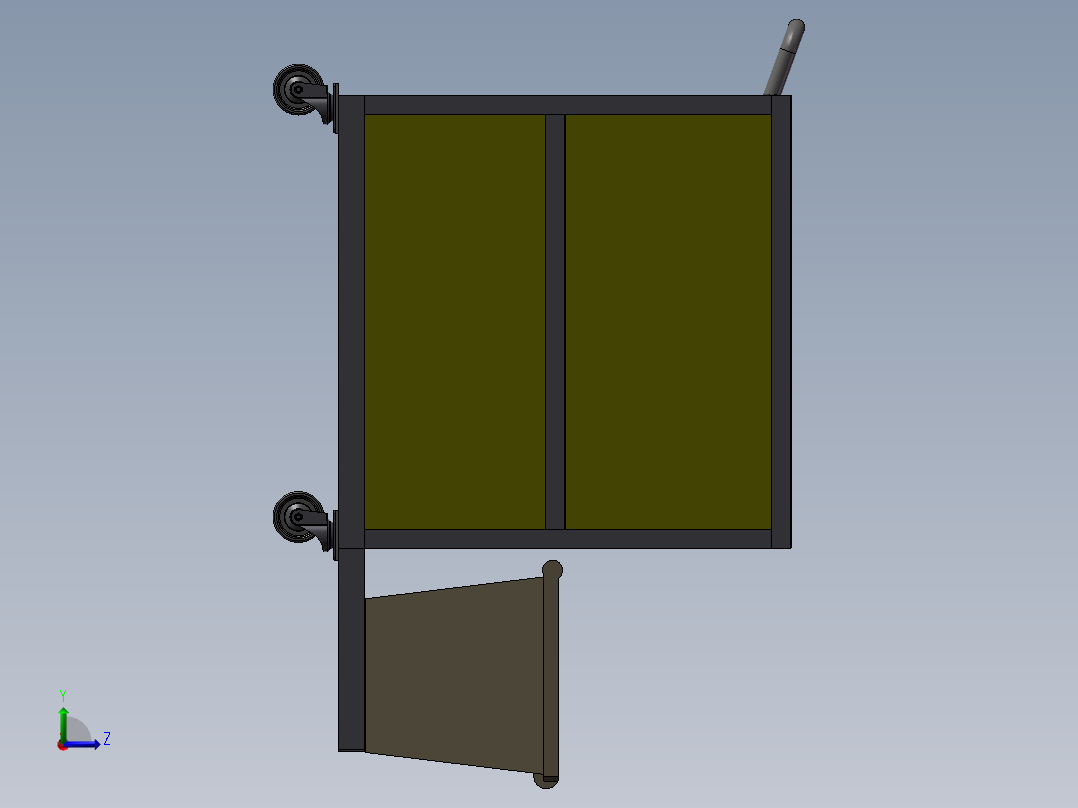 多功能小车左视图