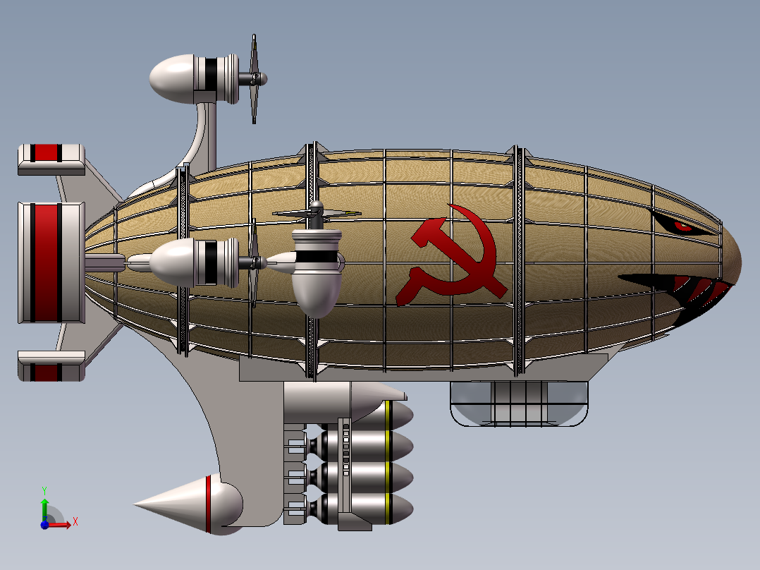 基洛夫飞艇  SW16前视图