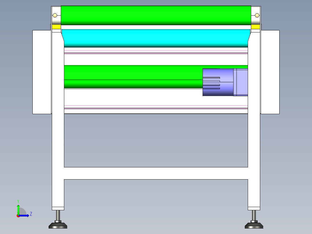 皮带输送机左视图
