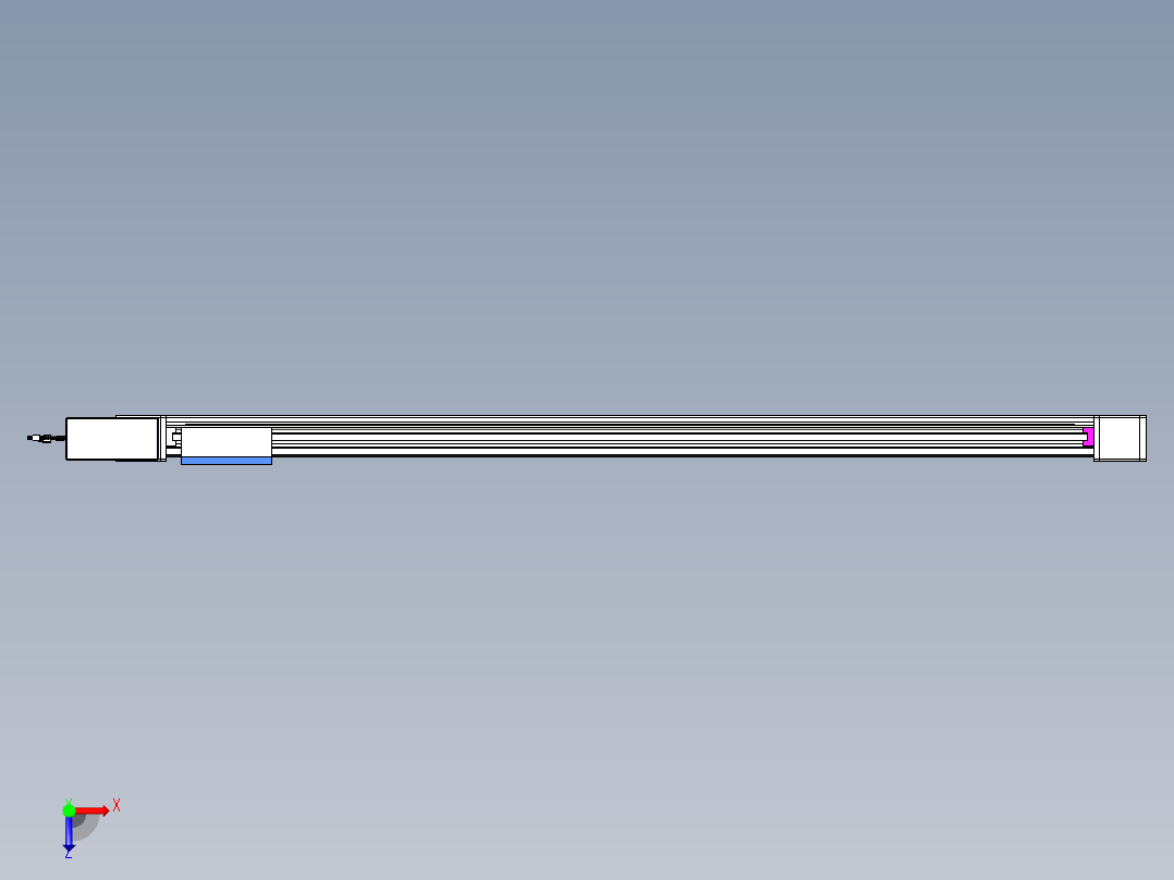 威洛博LB.GB同步带传动--欧规系列GB8-L96-S1600-BR-P40俯视图