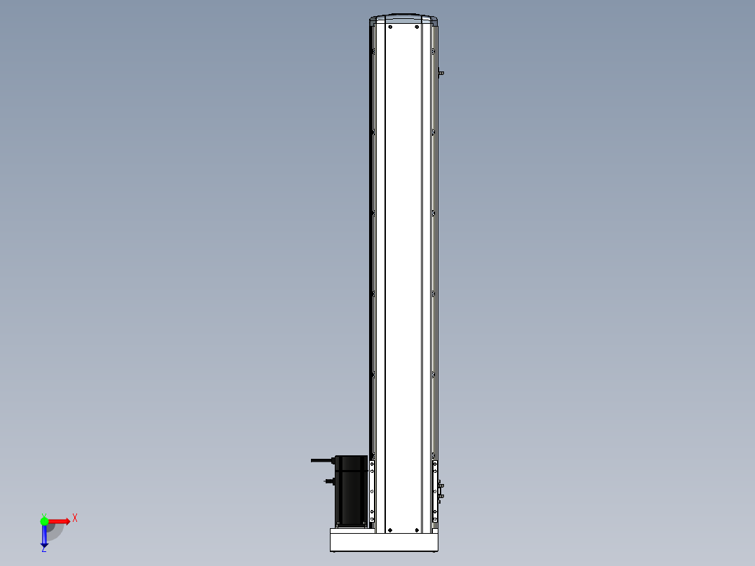 Toyo东佑达直线模组-ETH17-1050-BR-M75B俯视图