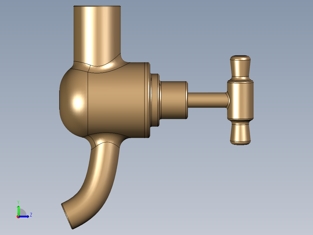 水龙头12左视图