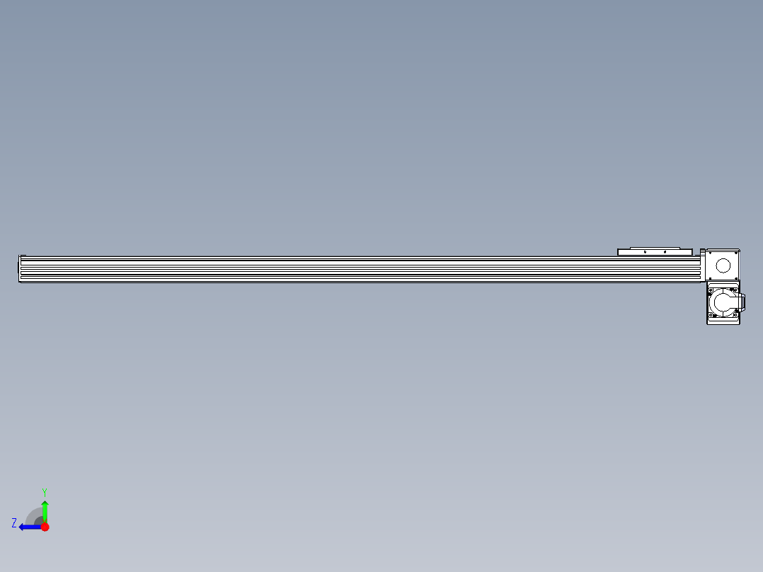 同步带全封闭直线模组TPA-HCB-110D-90-L1150-RP-C-P40-N3右视图